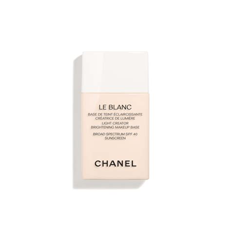 chanel le blanc makeup base price